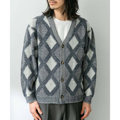 アーバンリサーチ サニーレーベル URBAN RESEARCH Sonny Label ジャガードVネックニットカーディガン （オフ）｜詳細画像