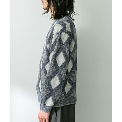 アーバンリサーチ サニーレーベル URBAN RESEARCH Sonny Label ジャガードVネックニットカーディガン （オフ）｜詳細画像