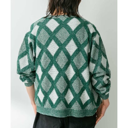 アーバンリサーチ サニーレーベル URBAN RESEARCH Sonny Label ジャガードVネックニットカーディガン （オフ）｜詳細画像