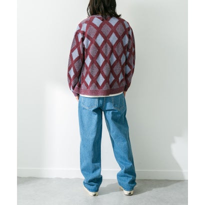 アーバンリサーチ サニーレーベル URBAN RESEARCH Sonny Label ジャガードVネックニットカーディガン （オフ）｜詳細画像