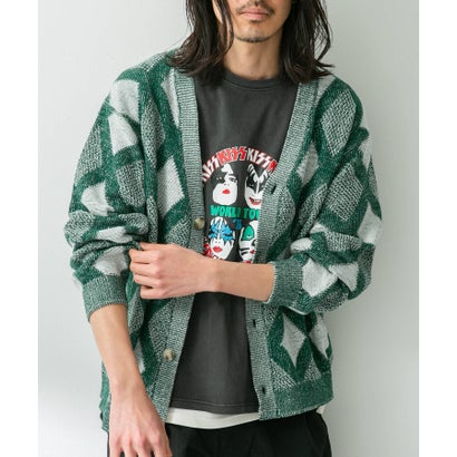 アーバンリサーチ サニーレーベル URBAN RESEARCH Sonny Label ジャガードVネックニットカーディガン （オフ）｜詳細画像