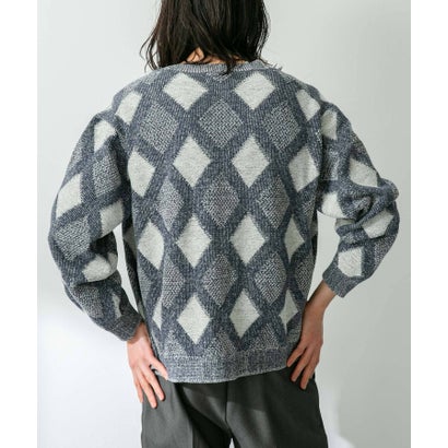 アーバンリサーチ サニーレーベル URBAN RESEARCH Sonny Label ジャガードVネックニットカーディガン （オフ）｜詳細画像