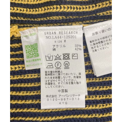 アーバンリサーチ サニーレーベル URBAN RESEARCH Sonny Label ジャガードクルーネックニットプルオーバー （ネイビー）｜詳細画像
