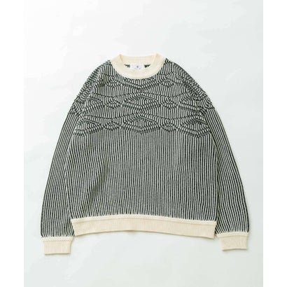 アーバンリサーチ サニーレーベル URBAN RESEARCH Sonny Label ジャガードクルーネックニットプルオーバー （オフ）｜詳細画像