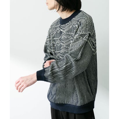 アーバンリサーチ サニーレーベル URBAN RESEARCH Sonny Label ジャガードクルーネックニットプルオーバー （オフ）｜詳細画像