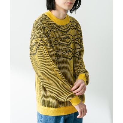 アーバンリサーチ サニーレーベル URBAN RESEARCH Sonny Label ジャガードクルーネックニットプルオーバー （オフ）｜詳細画像