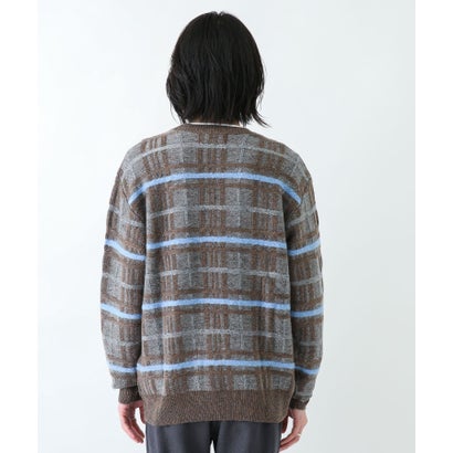 アーバンリサーチ サニーレーベル URBAN RESEARCH Sonny Label ネップ立体チェックプルオーバー （ベージュ）｜詳細画像