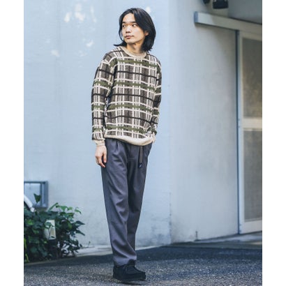 アーバンリサーチ サニーレーベル URBAN RESEARCH Sonny Label ネップ立体チェックプルオーバー （ベージュ）｜詳細画像