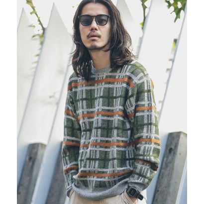 アーバンリサーチ サニーレーベル URBAN RESEARCH Sonny Label ネップ立体チェックプルオーバー （ベージュ）｜詳細画像