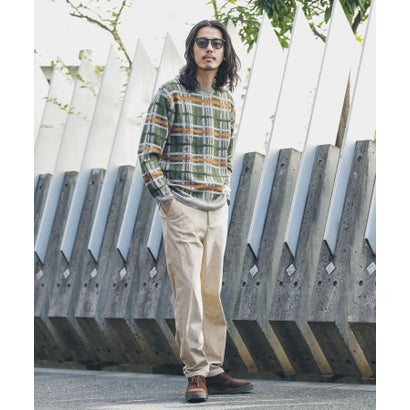 アーバンリサーチ サニーレーベル URBAN RESEARCH Sonny Label ネップ立体チェックプルオーバー （ベージュ）｜詳細画像