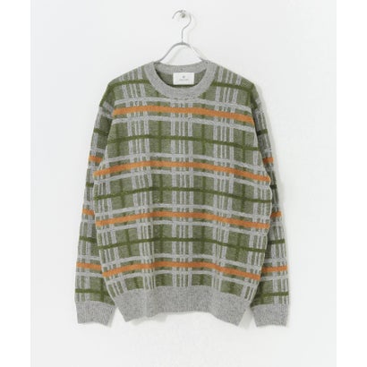 アーバンリサーチ サニーレーベル URBAN RESEARCH Sonny Label ネップ立体チェックプルオーバー （ベージュ）｜詳細画像