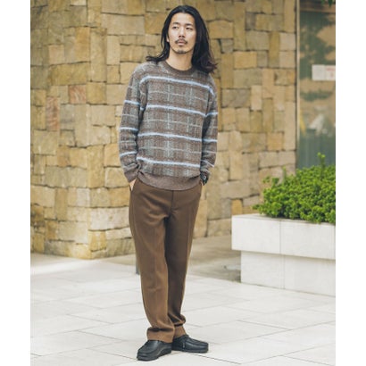 アーバンリサーチ サニーレーベル URBAN RESEARCH Sonny Label ネップ立体チェックプルオーバー （ベージュ）｜詳細画像