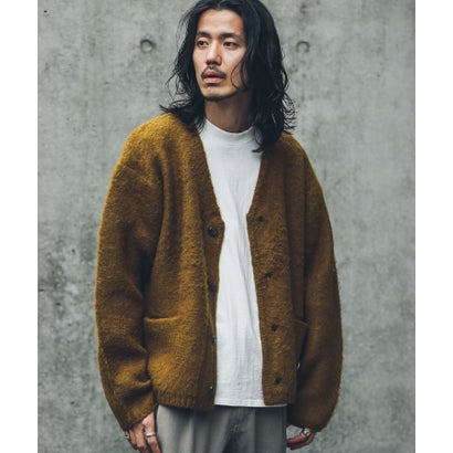 アーバンリサーチ サニーレーベル URBAN RESEARCH Sonny Label モヘアタッチVネックカーディガン （オフ）｜詳細画像