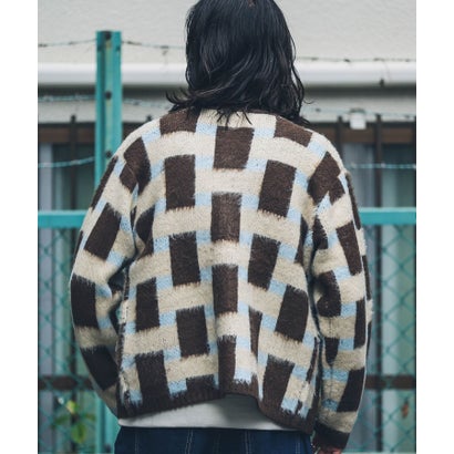 アーバンリサーチ サニーレーベル URBAN RESEARCH Sonny Label モヘアタッチVネックカーディガン （オフ）｜詳細画像