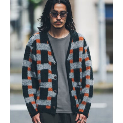 アーバンリサーチ サニーレーベル URBAN RESEARCH Sonny Label モヘアタッチVネックカーディガン （オフ）｜詳細画像