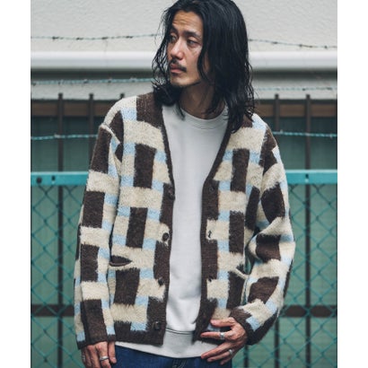 アーバンリサーチ サニーレーベル URBAN RESEARCH Sonny Label モヘアタッチVネックカーディガン （オフ）｜詳細画像