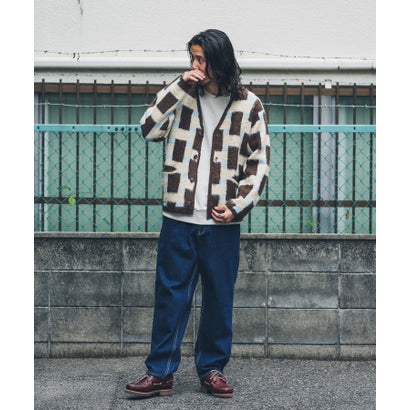 アーバンリサーチ サニーレーベル URBAN RESEARCH Sonny Label モヘアタッチVネックカーディガン （オフ）｜詳細画像