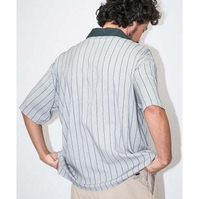 アーバンリサーチ サニーレーベル URBAN RESEARCH Sonny Label OOPS ストライプシャツ （GRY×WINE）｜詳細画像