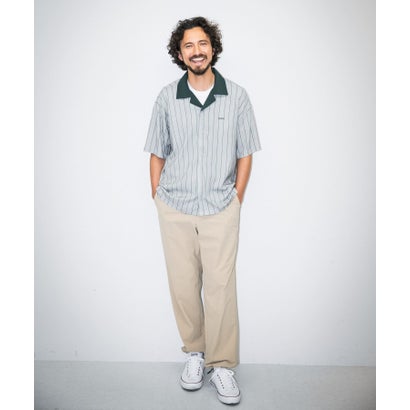 アーバンリサーチ サニーレーベル URBAN RESEARCH Sonny Label OOPS ストライプシャツ （GRY×WINE）｜詳細画像