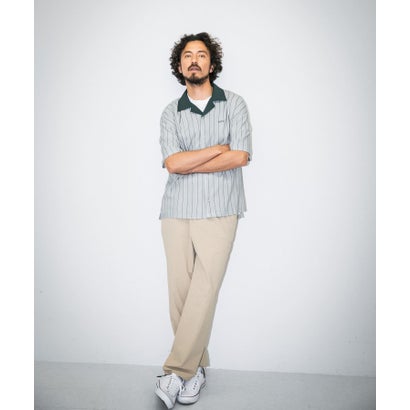 アーバンリサーチ サニーレーベル URBAN RESEARCH Sonny Label OOPS ストライプシャツ （GRY×WINE）｜詳細画像