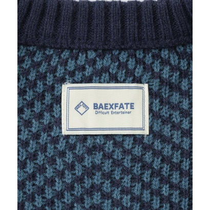 アーバンリサーチ サニーレーベル URBAN RESEARCH Sonny Label 『別注』BAEXFATE×Sonny Label ヘリンボンジップアップニットカーディガン （ナチュラル）｜詳細画像