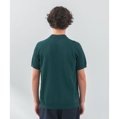アーバンリサーチ サニーレーベル URBAN RESEARCH Sonny Label 『洗濯可』OOPS 半袖ラグランニットポロシャツ （ブラック）｜詳細画像