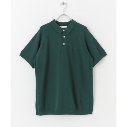 アーバンリサーチ サニーレーベル URBAN RESEARCH Sonny Label 『洗濯可』OOPS 半袖ラグランニットポロシャツ （ブラック）｜詳細画像