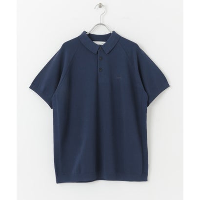 アーバンリサーチ サニーレーベル URBAN RESEARCH Sonny Label 『洗濯可』OOPS 半袖ラグランニットポロシャツ （ブラック）｜詳細画像