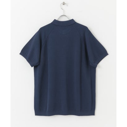 アーバンリサーチ サニーレーベル URBAN RESEARCH Sonny Label 『洗濯可』OOPS 半袖ラグランニットポロシャツ （ブラック）｜詳細画像