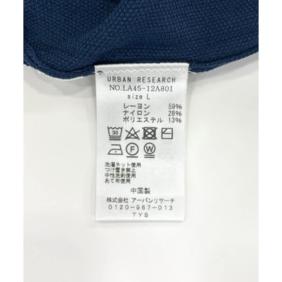 アーバンリサーチ サニーレーベル URBAN RESEARCH Sonny Label 『洗濯可』OOPS 半袖ラグランニットポロシャツ （ブラック）｜詳細画像