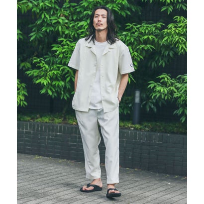 アーバンリサーチ サニーレーベル URBAN RESEARCH Sonny Label 『別注』BAEXFATE×Sonny Label テックリネンショートスリーブシャツ （ナチュラル）｜詳細画像