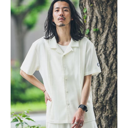 アーバンリサーチ サニーレーベル URBAN RESEARCH Sonny Label 『別注』BAEXFATE×Sonny Label テックリネンショートスリーブシャツ （ナチュラル）｜詳細画像