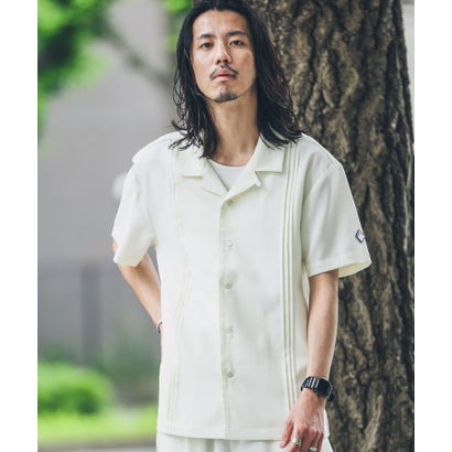 アーバンリサーチ サニーレーベル URBAN RESEARCH Sonny Label 『別注』BAEXFATE×Sonny Label テックリネンショートスリーブシャツ （ナチュラル）｜詳細画像