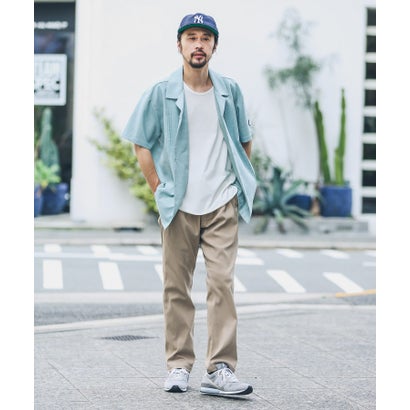 アーバンリサーチ サニーレーベル URBAN RESEARCH Sonny Label 『別注』BAEXFATE×Sonny Label テックリネンショートスリーブシャツ （ナチュラル）｜詳細画像