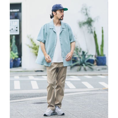 アーバンリサーチ サニーレーベル URBAN RESEARCH Sonny Label 『別注』BAEXFATE×Sonny Label テックリネンショートスリーブシャツ （ナチュラル）｜詳細画像