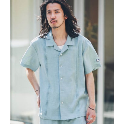 アーバンリサーチ サニーレーベル URBAN RESEARCH Sonny Label 『別注』BAEXFATE×Sonny Label テックリネンショートスリーブシャツ （ナチュラル）｜詳細画像