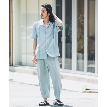 アーバンリサーチ サニーレーベル URBAN RESEARCH Sonny Label 『別注』BAEXFATE×Sonny Label テックリネンショートスリーブシャツ （ナチュラル）｜詳細画像