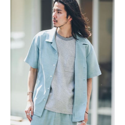 アーバンリサーチ サニーレーベル URBAN RESEARCH Sonny Label 『別注』BAEXFATE×Sonny Label テックリネンショートスリーブシャツ （ナチュラル）｜詳細画像