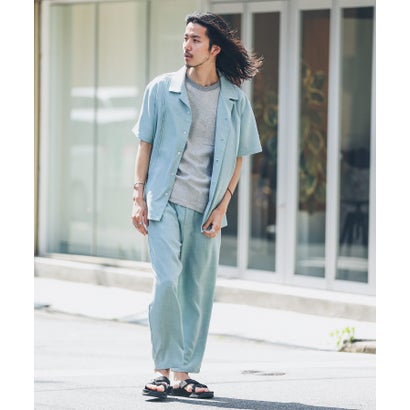 アーバンリサーチ サニーレーベル URBAN RESEARCH Sonny Label 『別注』BAEXFATE×Sonny Label テックリネンショートスリーブシャツ （ナチュラル）｜詳細画像