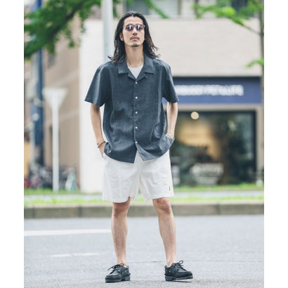 アーバンリサーチ サニーレーベル URBAN RESEARCH Sonny Label 『別注』BAEXFATE×Sonny Label テックリネンショートスリーブシャツ （ナチュラル）｜詳細画像