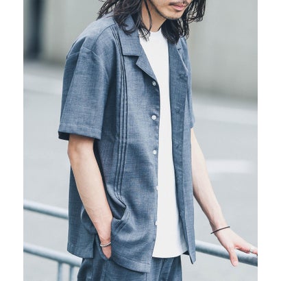 アーバンリサーチ サニーレーベル URBAN RESEARCH Sonny Label 『別注』BAEXFATE×Sonny Label テックリネンショートスリーブシャツ （ナチュラル）｜詳細画像