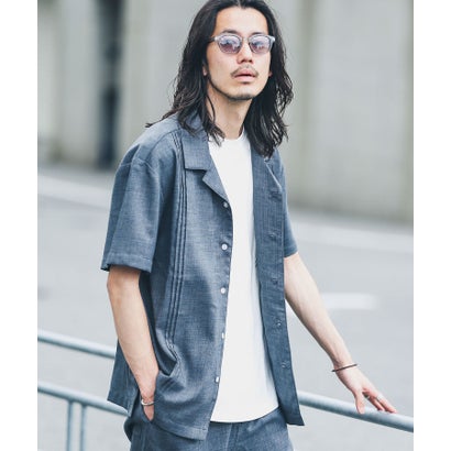 アーバンリサーチ サニーレーベル URBAN RESEARCH Sonny Label 『別注』BAEXFATE×Sonny Label テックリネンショートスリーブシャツ （ナチュラル）｜詳細画像