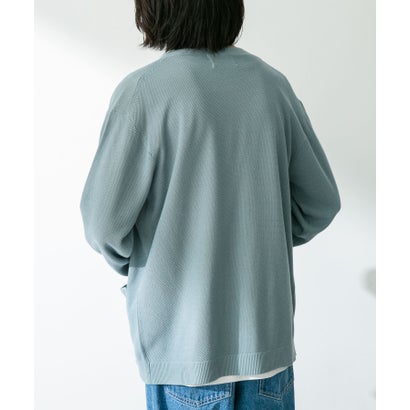 アーバンリサーチ サニーレーベル URBAN RESEARCH Sonny Label 『接触冷感』ライトカノコニットカーディガン （ブルーグリーン）｜詳細画像