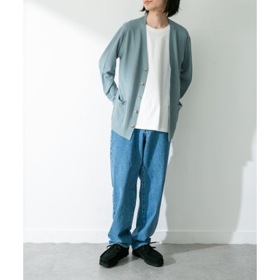 アーバンリサーチ サニーレーベル URBAN RESEARCH Sonny Label 『接触冷感』ライトカノコニットカーディガン （ブルーグリーン）｜詳細画像