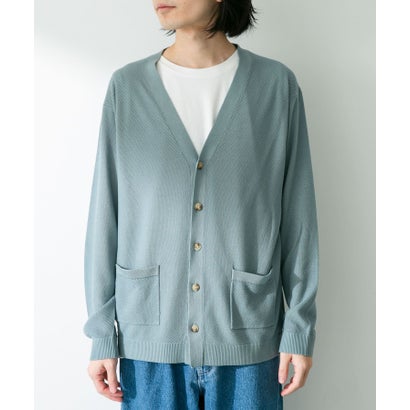 アーバンリサーチ サニーレーベル URBAN RESEARCH Sonny Label 『接触冷感』ライトカノコニットカーディガン （ブルーグリーン）｜詳細画像