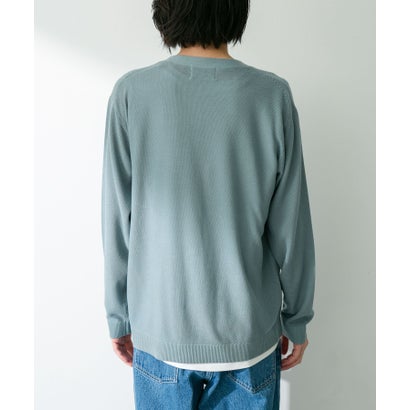 アーバンリサーチ サニーレーベル URBAN RESEARCH Sonny Label 『接触冷感』ライトカノコニットカーディガン （ブルーグリーン）｜詳細画像