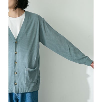 アーバンリサーチ サニーレーベル URBAN RESEARCH Sonny Label 『接触冷感』ライトカノコニットカーディガン （ブルーグリーン）｜詳細画像