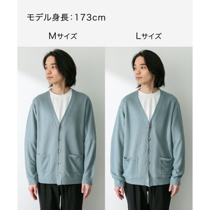 アーバンリサーチ サニーレーベル URBAN RESEARCH Sonny Label 『接触冷感』ライトカノコニットカーディガン （ブルーグリーン）｜詳細画像