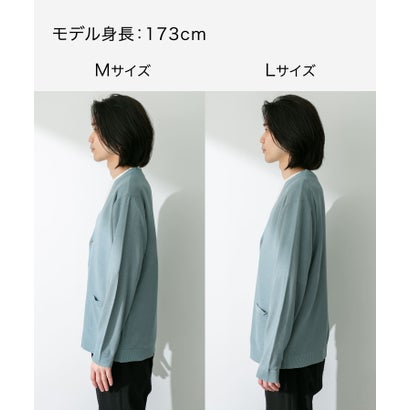 アーバンリサーチ サニーレーベル URBAN RESEARCH Sonny Label 『接触冷感』ライトカノコニットカーディガン （ブルーグリーン）｜詳細画像