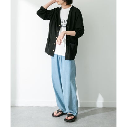 アーバンリサーチ サニーレーベル URBAN RESEARCH Sonny Label 『接触冷感』ライトカノコニットカーディガン （ブルーグリーン）｜詳細画像